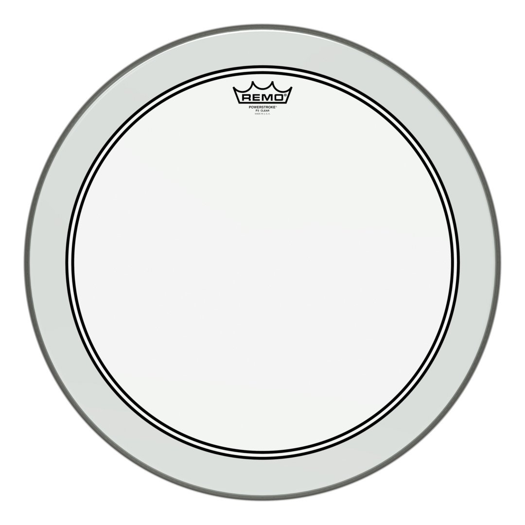 Remo P3-1382-C2 Powerstroke P3 Clear Bass Drumhead. 18"