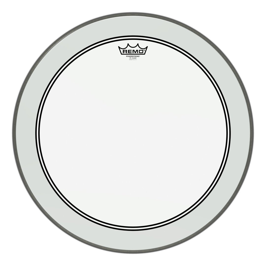 Remo P3-1320-C2 Powerstroke P3 Clear Bass Drumhead. 20"