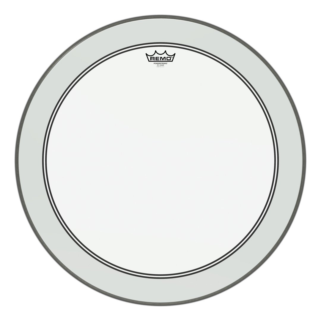 Remo P3-1324-C2 Powerstroke P3 Clear Bass Drumhead. 24"
