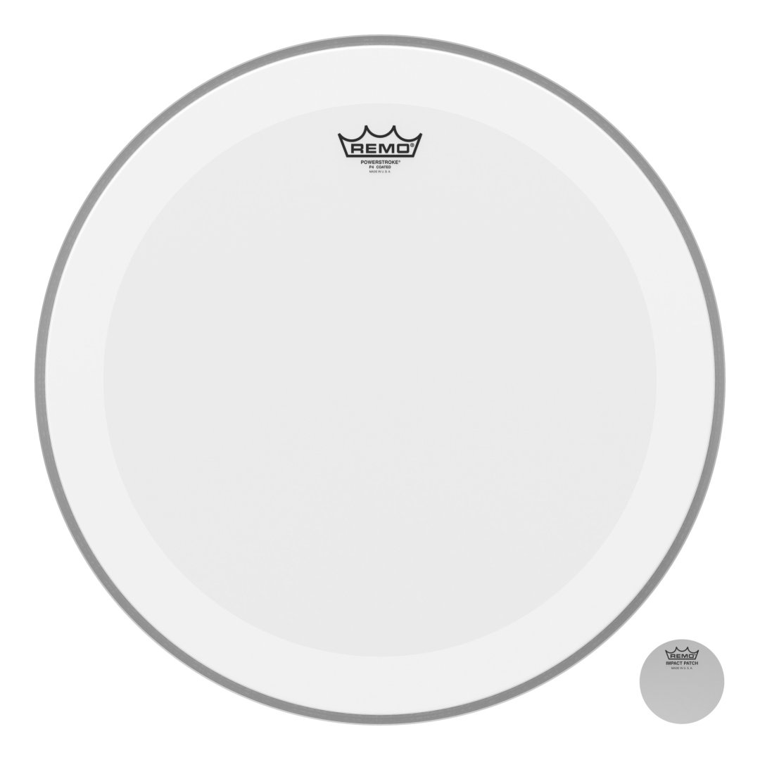 Remo P4-1320-C2 Powerstroke P4 Clear Bass Drumhead. 20"