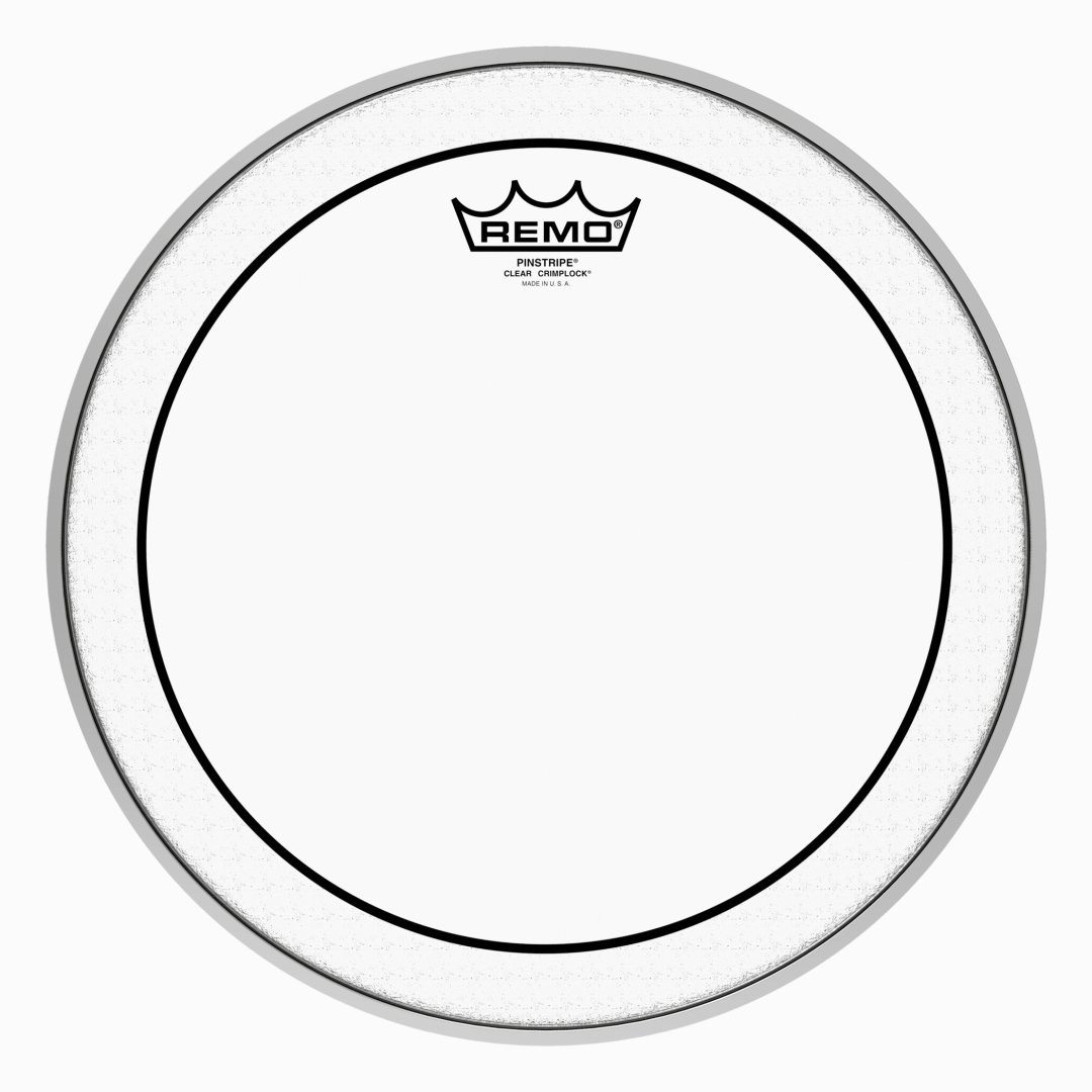 Remo PS-0313-MP Pinstripe Clear Crimplock Tenor Drumhead. 13"