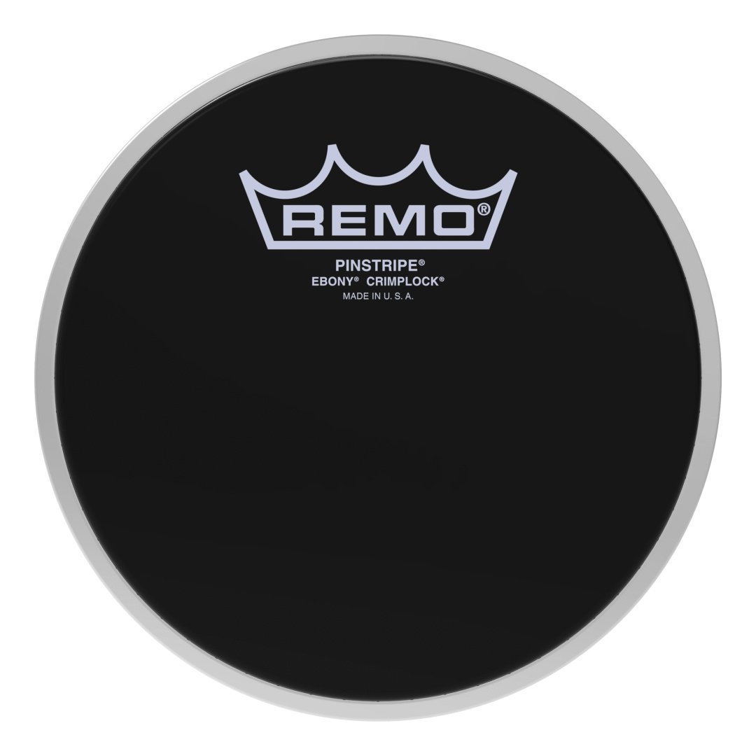 Remo PS-0406-MP Pinstripe Ebony Crimplock Tenor Drumhead