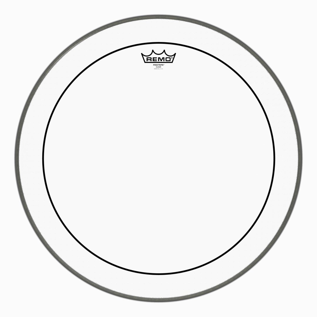 Remo PS-1320-00 Pinstripe Clear Bass Drumhead. 20"