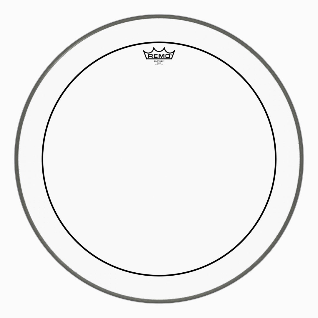 Remo PS-1322-00 Pinstripe Clear Bass Drumhead. 22"