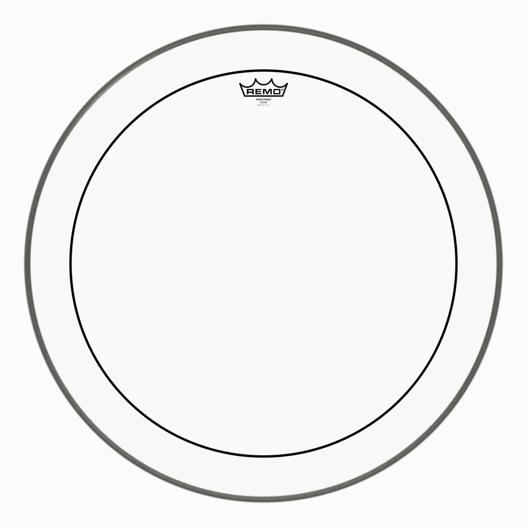 Remo PS-1324-00 Pinstripe Clear Bass Drumhead. 24"