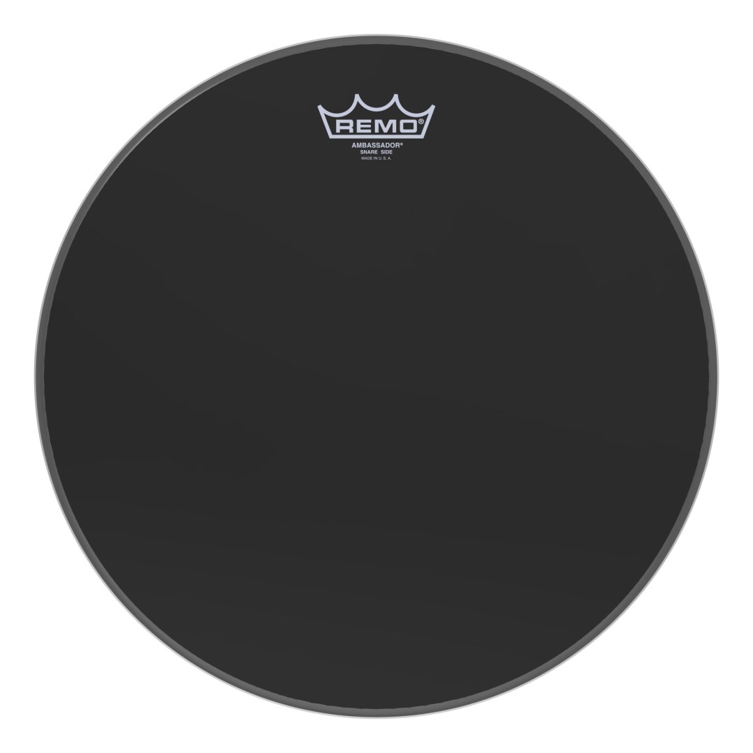 Remo SA-0414-TD Ambassador Ebony Snare Side No Collar Drumhead. 14"