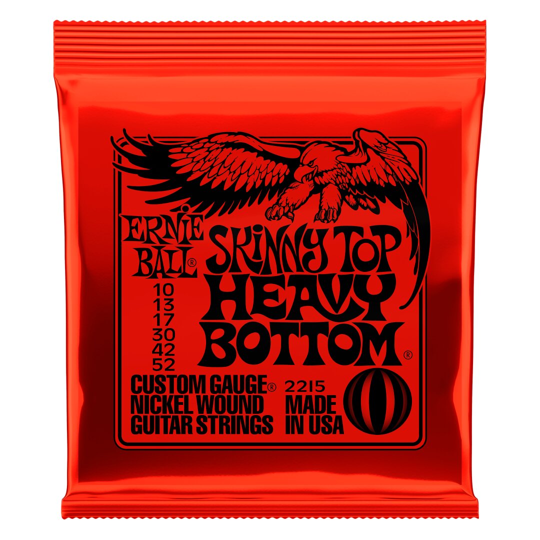 Ernie Ball Skinny Top Heavy Bottom Slinky Nickel Wound Electric Guitar Strings 3 Pack - 10-52 Gauge