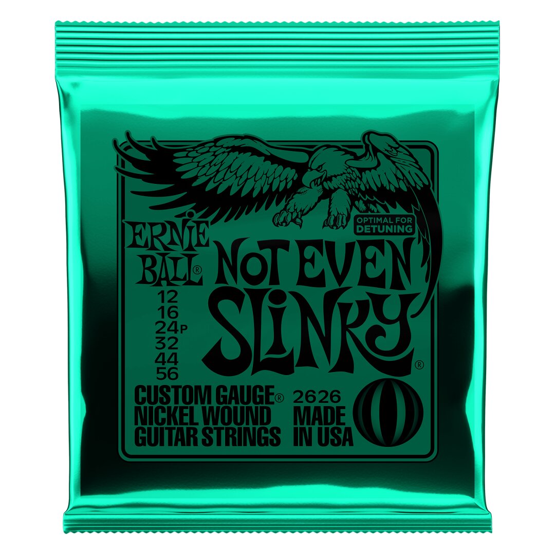 Ernie Ball Not Even Slinky Nickel Wound Electric Guitar Strings 3 Pack - 12-56 Gauge