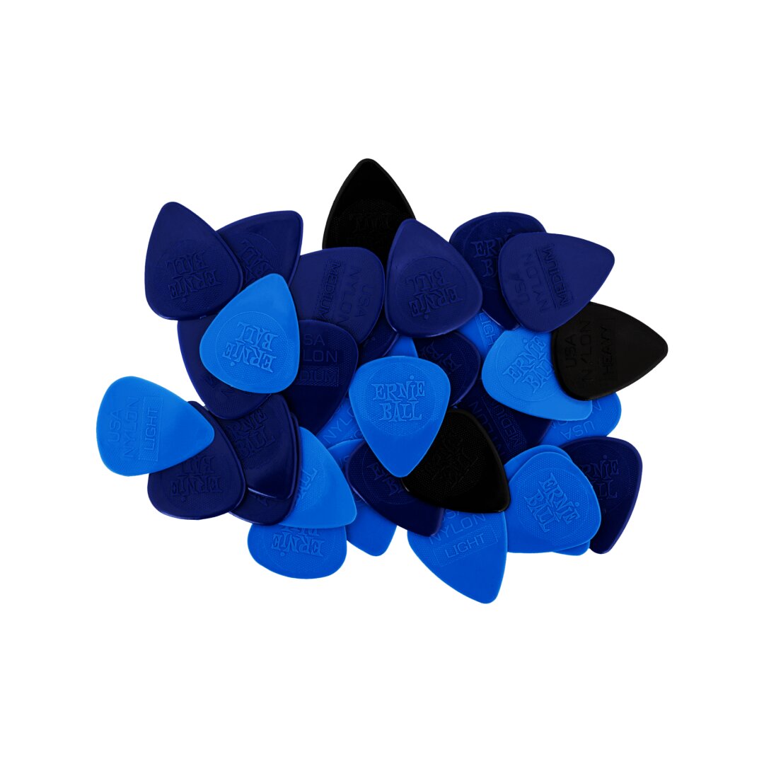 Mixed Thickness Nylon Picks (Thin, Medium, Heavy) bag of 50